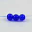 Blue Crackle Glass Beads
