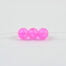 Pink Crackle Glass Beads