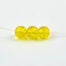 Yellow Crackle Glass Beads