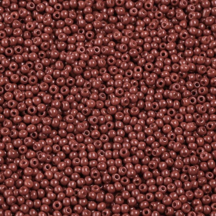 Matte Reddish Brown Seed Beads