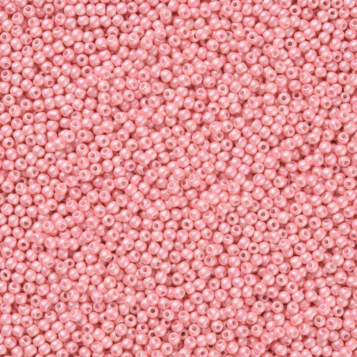 Matte Rose Pink Seed Beads