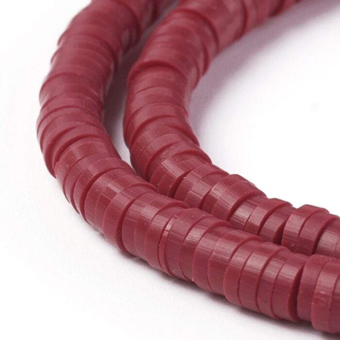 Dark Red Heishi Beads
