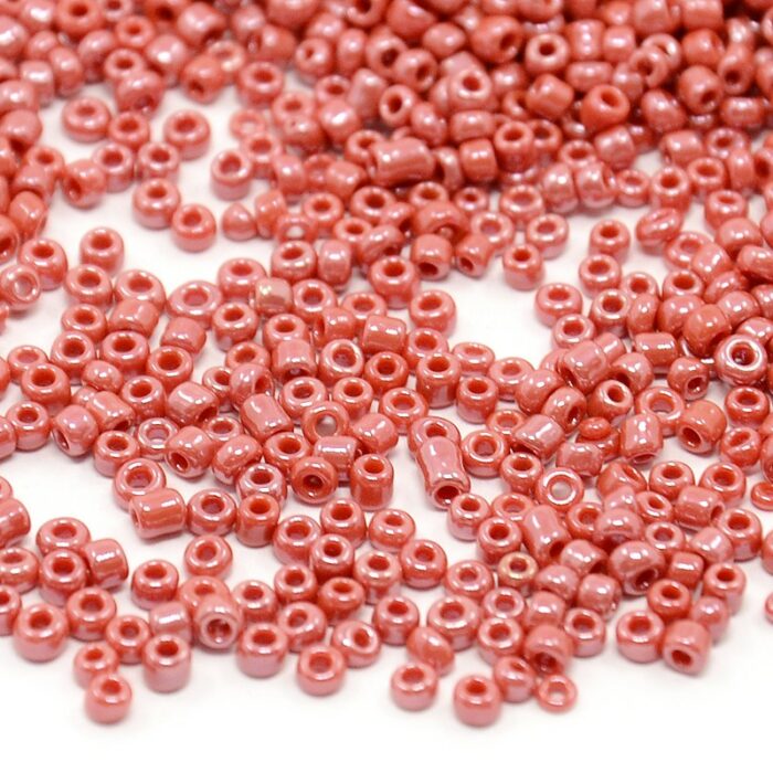 Lustre Light Crimson Seed Beads