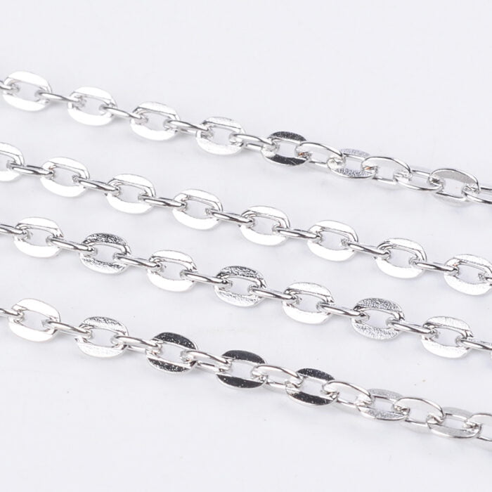 Silver Plated Metal Jewellery Chain