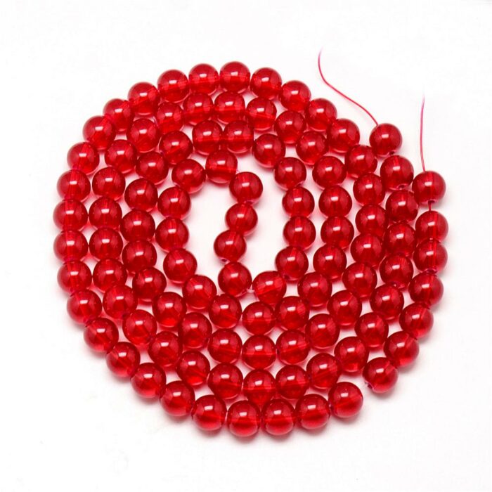 Red Glass Beads