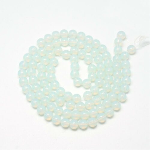 White Glass Beads