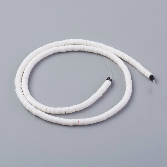 White Heishi Beads