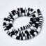 Black White Polymer Heishi Beads