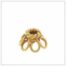 Sterling Silver Vermeil Gold Bead Cap