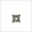 Square Sterling Silver Spacer Bead