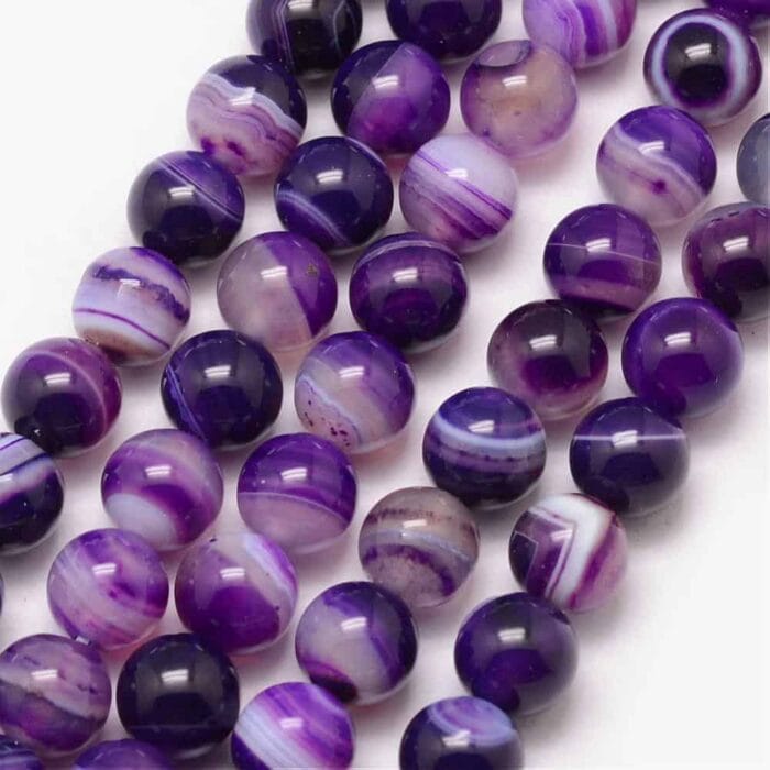Natural Purple Line Agate