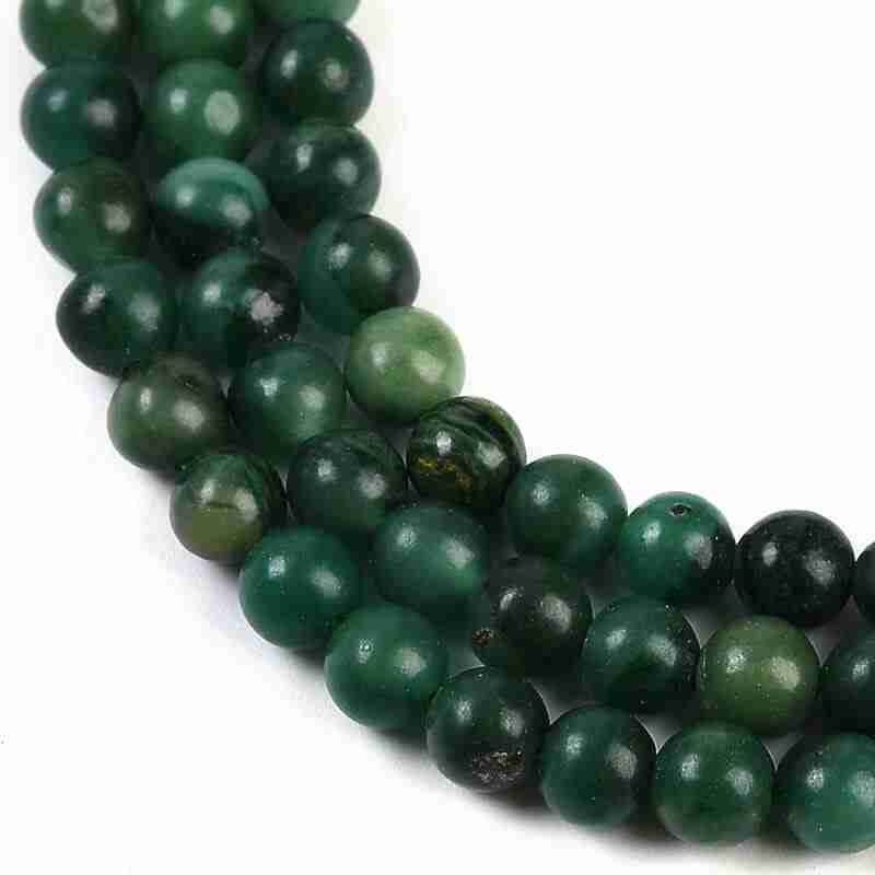 4mm Natural African Jade Gemstones Beads