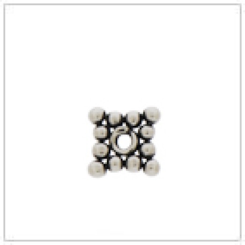 Square Sterling Silver Spacer Bead
