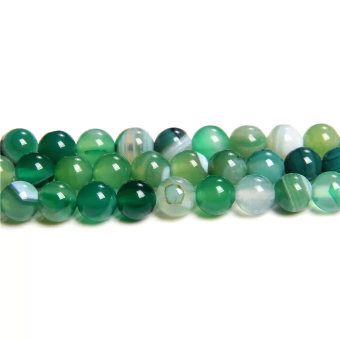 Shinny Green Agate Natural Gemstones