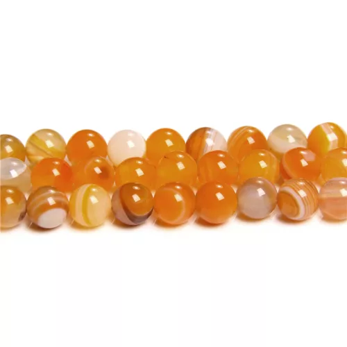 Shinny Orange Agate Natural Gemstones