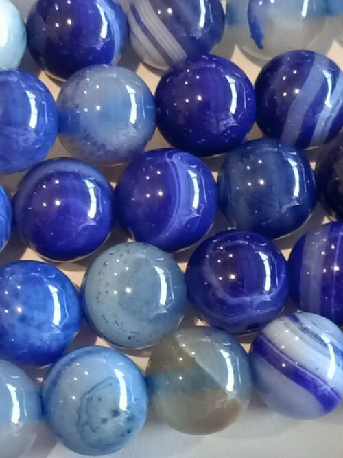 Natural Dark Blue Agate Gemstones
