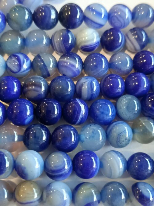 Natural Dark Blue Agate Gemstones