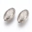 Oval Acrylic Platinum Bead
