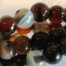 Natural Brown Line Agate Gemstones