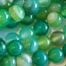 Natural Green Line Agate Gemstones