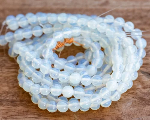 Gorgeous White Opal Gemstones Beads
