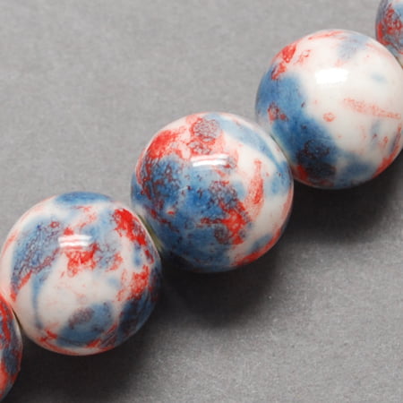 Multi Coloured Porcelain Beads