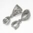 Silver Fillegree Pinch Bails