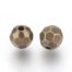 Faceted Round Antique Bronze Acrylic Beads