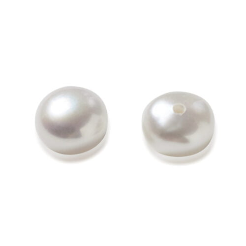 White Half Drilled Pearls