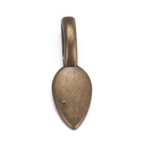 Antique Bronze Glue-On Flat Metal Bails