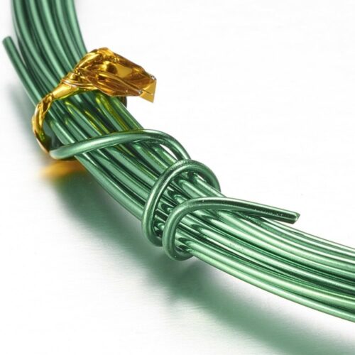 Green Aluminium Beading Wire