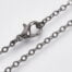 1 Complete Black Plated Brass Metal Chain (60cm)