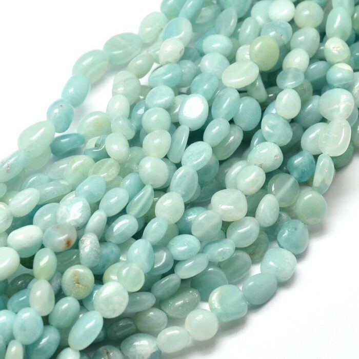 Natural Amazonite Gemstone Nuggets  - (6-7mm) - Image 2