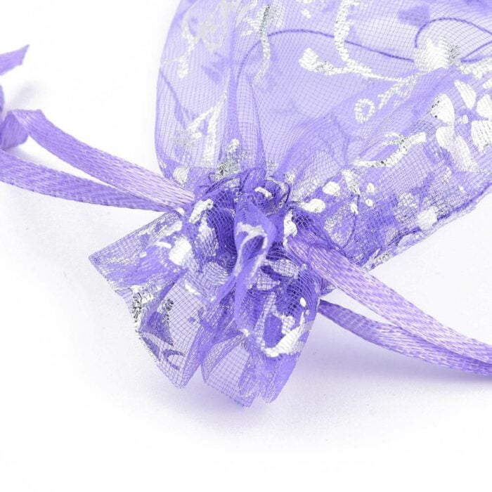 10 Mix Organza Gift Bags/Pouches - 70mmx90mm - Image 3