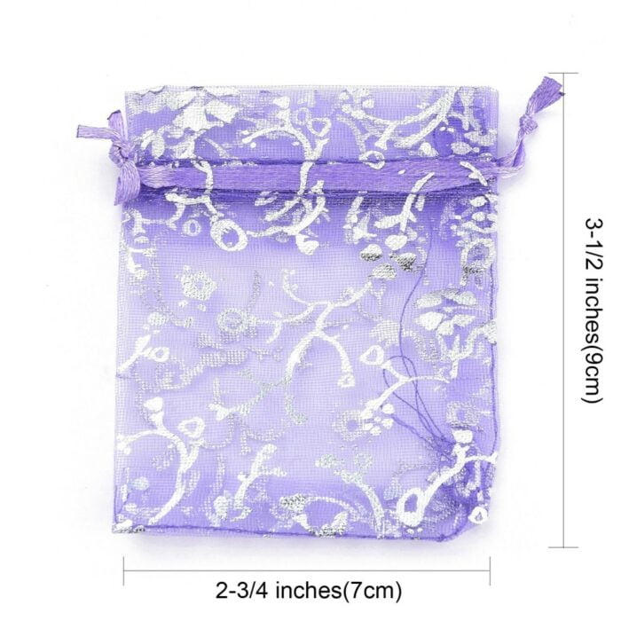 10 Mix Organza Gift Bags/Pouches - 70mmx90mm - Image 5