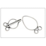 Multi Strand Sterling Silver Hook Clasp