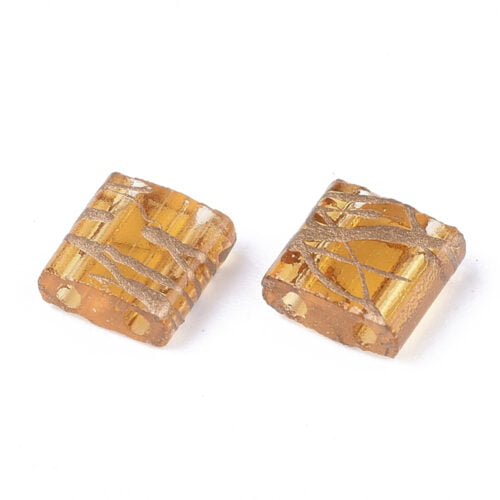 Golden Rod Square Seed Beads