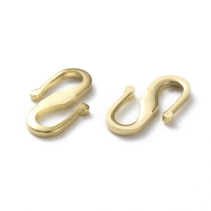 S Shape Gold Plated Clasp