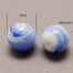 Pearlized Blue Lampwork Beads