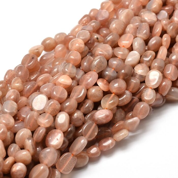 Natural Sunstone Gemstone Nuggets  - (6-7mm) - Image 2