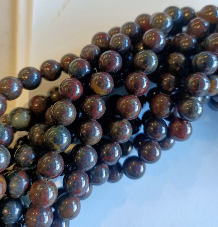 4mm Red Blood Jasper Gemstones
