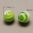 Pearlized Green Lampwork Beads