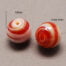 Pearlized Red Lampwork Beads