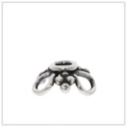 Simple Sterling Silver Bead Cap