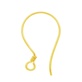 Gold Plated Sterling Silver Earring Hook