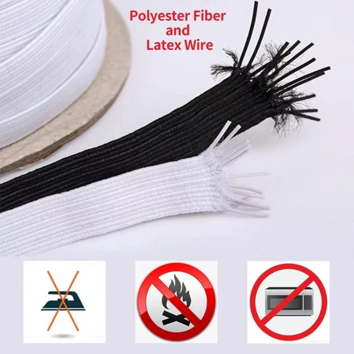 Flat Braided Elastic Cord