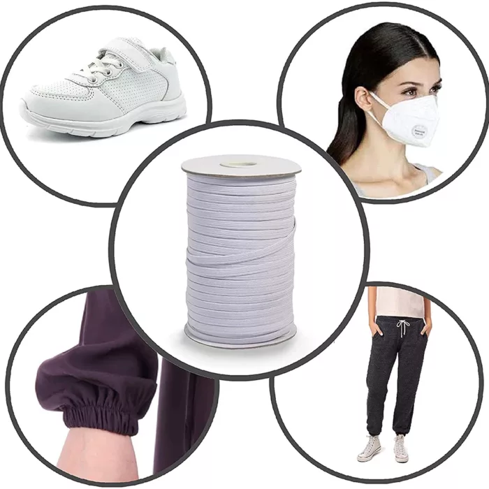 Flat Braided Elastic Cord