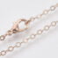 Rose Gold Plated Brass Metal Chain