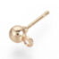 Minimalist Rose Gold Ball Post Ear Studs