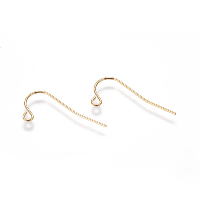 Gold Stainless Steel Earring Hooks